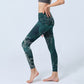 Peony Flower Magpie Butterfly Print Gym Fitness Leggings Women's Yoga Pants