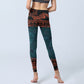 Green Mandala Flower Print Gym Fitness Leggings Women's Yoga Pants
