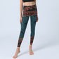 Green Mandala Flower Print Gym Fitness Leggings Women's Yoga Pants