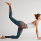 Green Mandala Flower Print Gym Fitness Leggings Women's Yoga Pants