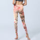 Pink Sakura Antique Building Print Fitness Leggings Women's Yoga Pants
