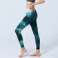 Dark Green Cloud Gym Leggings Women's Yoga Pants