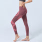 Pink Snake And Snakeskin Print Gym Leggings Women's Yoga Pants