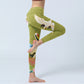 Hibiscus Birds Bamboo Print Gym Leggings Women's Yoga Pants