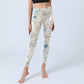 Cherry Blossom Butterflies Print Gym Leggings Women's Yoga Pants
