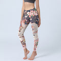 Fox Cherry Blossoms Gym Leggings Women's Yoga Pants