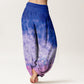 Cotton Vast Ocean Pattern Women's Elastic Waist Harem Pants