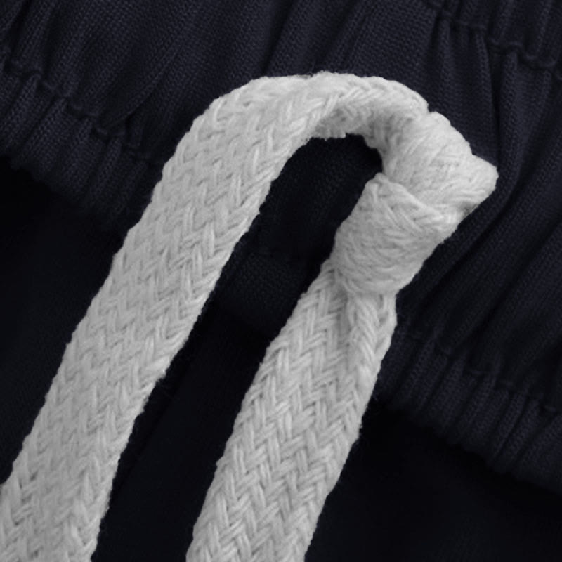 Summer Unisex Elastic Waist Tai Chi Qigong Practice Pants With Pockets