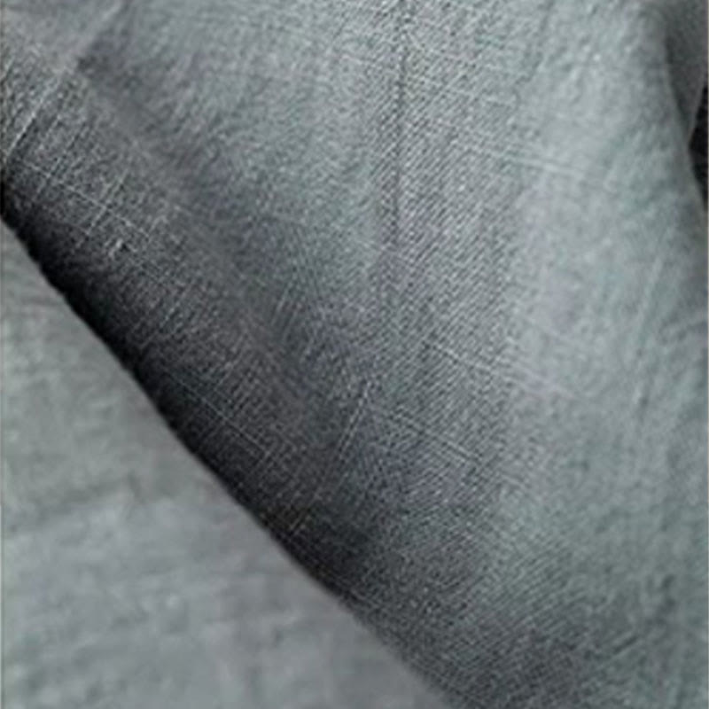 Casual Solid Color Cotton Linen Drawstring Women's Pants With Pockets