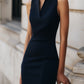 Elegant Sleeveless Navy Sheath Dress - Timeless Professional Chic