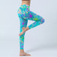 Splash Ink Print Exercise Leggings Women's Yoga Pants