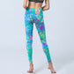Splash Ink Print Exercise Leggings Women's Yoga Pants