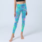 Splash Ink Print Exercise Leggings Women's Yoga Pants