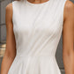 Elegant Sleeveless A-Line Midi Dress