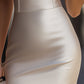 Stylish Satin Halter-Neck Mini Dress