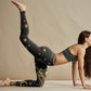 Golden Dragon Pattern Print Gym Leggings Women's Yoga Pants