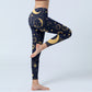 Moon Star Universepattern Print Gym Leggings Women's Yoga Pants