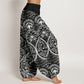 Pure Cotton Flowers Paisley Patterns Women's Elastic Waist Harem Pants