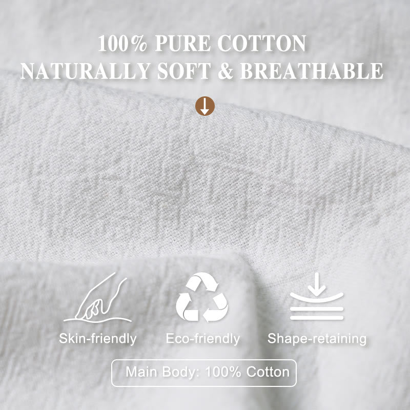 Pure Cotton Butterfly Flowers Pattern Women's Elastic Waist Harem Pants