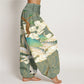 Cotton Flying Cranes Auspicious Clouds Tree women's Elastic Waist Harem Pants