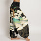 Cotton Flying Cranes Auspicious Clouds Tree women's Elastic Waist Harem Pants