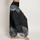 Cotton Circular Mandala Design Women's Elastic Waist Harem Pants