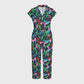 Women's Abstract Camouflage Printed Scrub Jumpsuit SC03