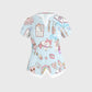 Women's Smile Teeth Printed Scrub Set ST12