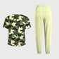 Women's Dinosaur Camouflage Printed Scrub Set SA07