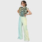 Women's Vintage Ombre Leopard Printed Scrub Set SL08