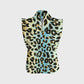 Women's Vintage Ombre Leopard Printed Scrub Set SL08