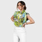Women's Green Mixed Animal Printed Scrub Set SL09