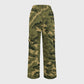 Women's Floral Camouflage Printed Scrub Set SA05