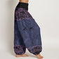Pure Cotton Elegant Mandala Flowers Design Women's Elastic Waist Harem Pants