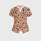 Women's Love Leopard Printed Scrub Set SL02