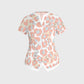 Women's Pastel Leopard Printed Scrub Set SL03