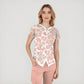 Women's Pastel Leopard Printed Scrub Set SL03