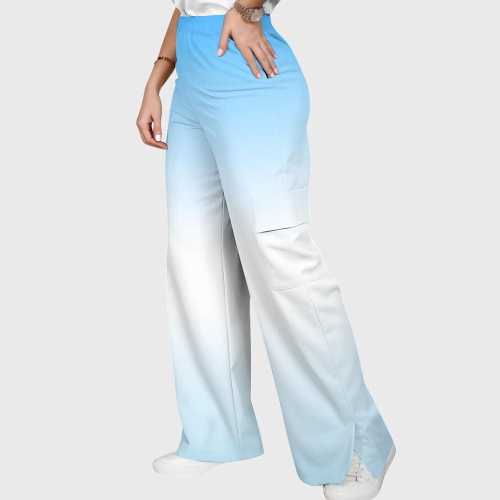 Women's Peace Ocean Ombre Printed Scrub Set SG07
