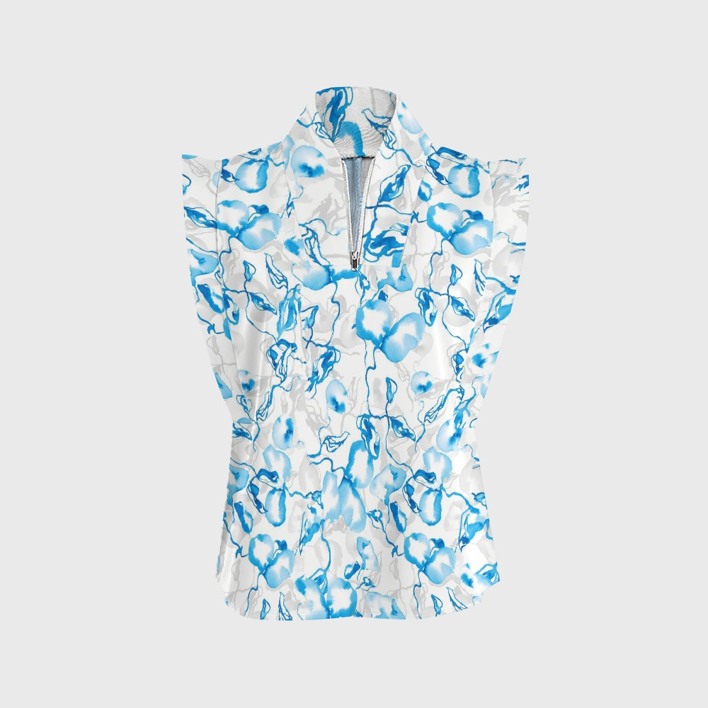 Women's Peace Ocean Ombre Printed Scrub Set SG07