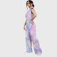 Women's Iridescent Pastel Marble Printed Scrub Set  SM05
