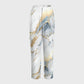 Women's Blue White Marble Printed Scrub Set SA09