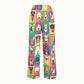 Women's Whimsical Canine College Printed Scrub Set SN10