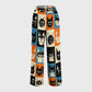 Women's Checkered Cats Printed Scrub Set SN11