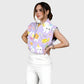 Women's Happy Birthday Teeth Printed Scrub Set ST02