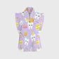 Women's Happy Birthday Teeth Printed Scrub Set ST02
