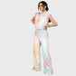 Women's Pomegranate Ombre Printed Scrub Set SG09