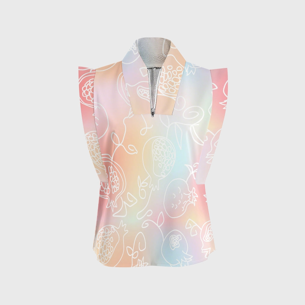 Women's Pomegranate Ombre Printed Scrub Set SG09
