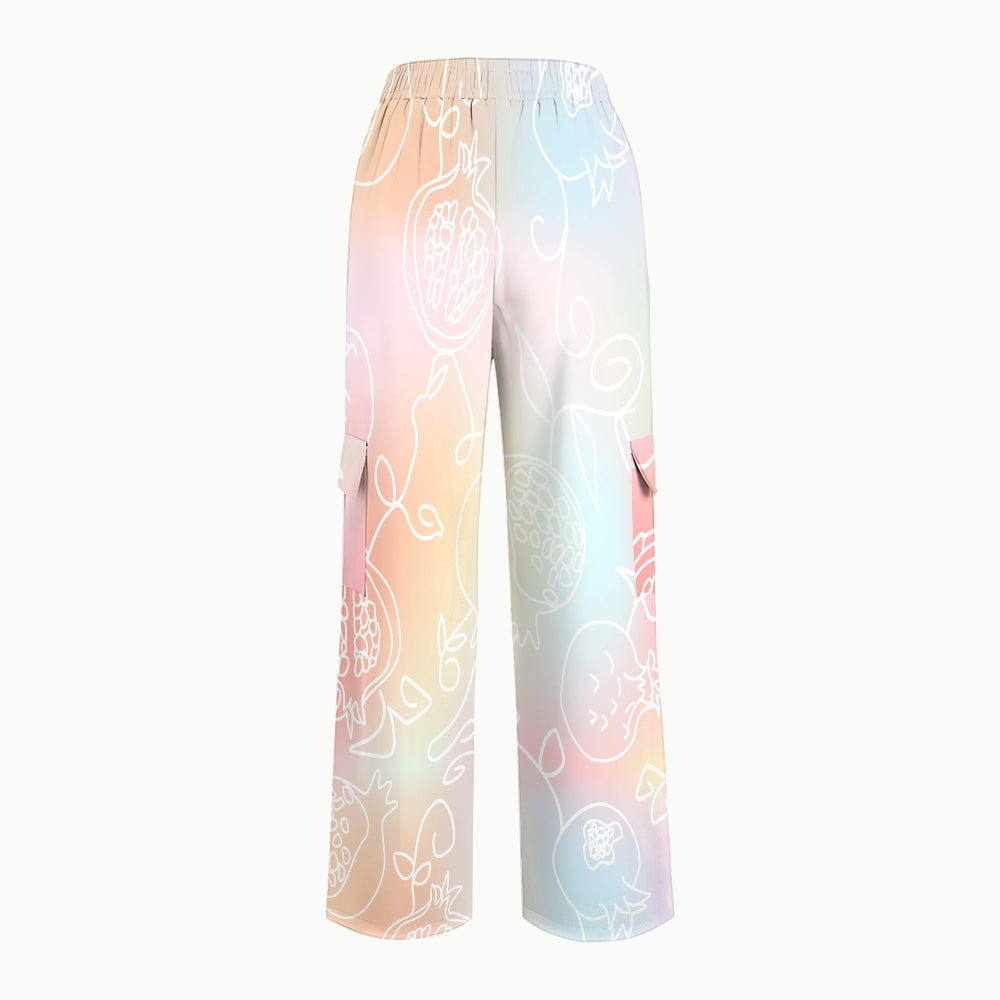 Women's Pomegranate Ombre Printed Scrub Set SG09
