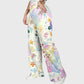 Women's Vibrant Spring Printed Scrub Set SG10