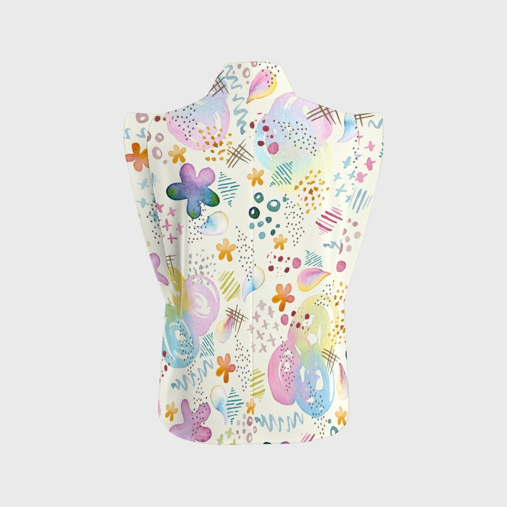 Women's Vibrant Spring Printed Scrub Set SG10